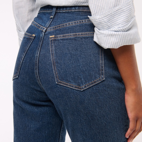 Abercrombie & Fitch The 90s Straight Ultra High Rise Jeans Curve Love - Picture 9 of 11